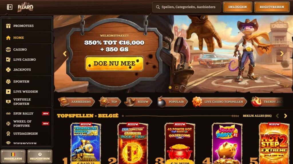 homepage van bookmaker lizaro voor wk wedden